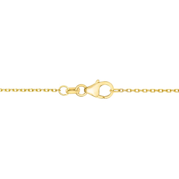 14kt Yellow Gold Five-Stone Diamond Bar Necklace, 0.50 ctw