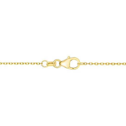 14kt Yellow Gold Five-Stone Diamond Bar Necklace, 0.50 ctw